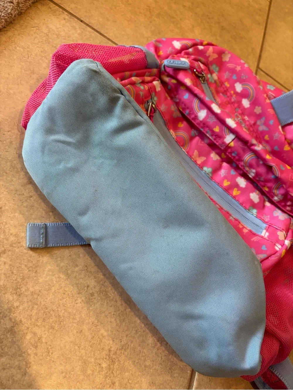 bentgo Kids Pink Rainbow & Butterflies Backpack